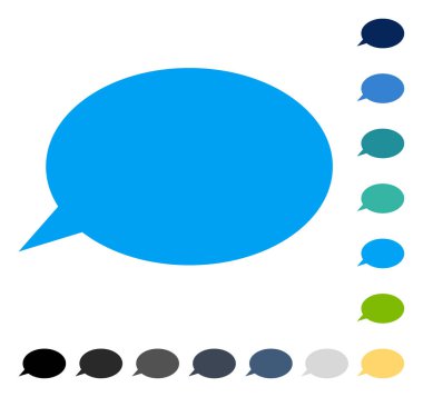 İleti bulut vektör simgesi