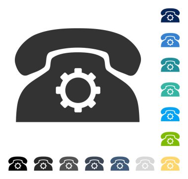 Telefon ayarları vektör simgesi