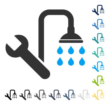 Sıhhi tesisat vektör simgesi