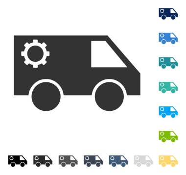 Hizmet araba vektör simgesi