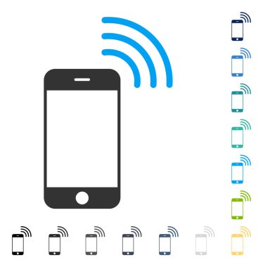 Akıllı telefon arama vektör simgesi