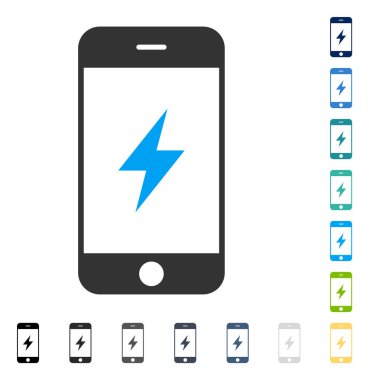 Smartphone elektrik vektör simgesi