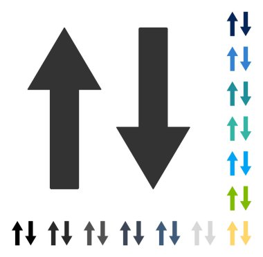 Dikey Çevir ok simge vektör