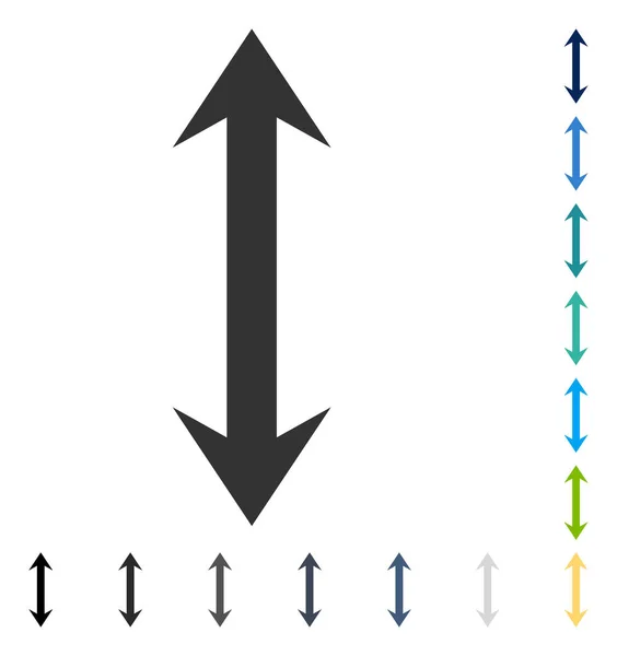 Vertikales Flip-Vektor-Symbol — Stockvektor