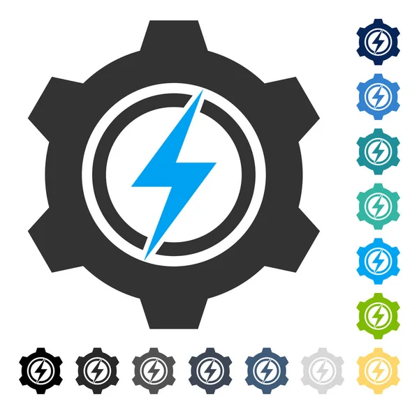 Elektrik karikatür vektör simgesi