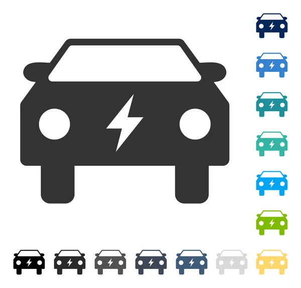 Icono de vector de coche de energía eléctrica — Vector de stock