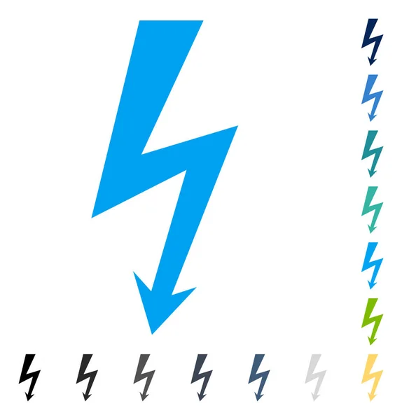 High Voltage Vector Icon — Stock Vector
