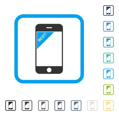 En iyi telefon vektör simge çerçeveli