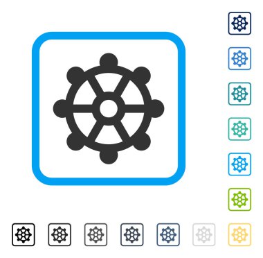 COG vektör simge çerçeveli