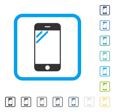Smartphone Ekran vektör simge çerçeveli