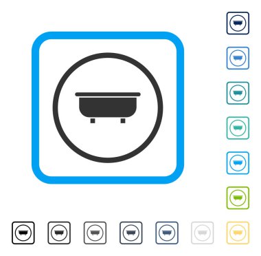 Küvet vektör simge çerçeveli