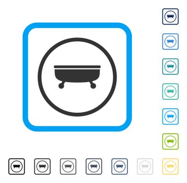 Küvet vektör simge çerçeveli