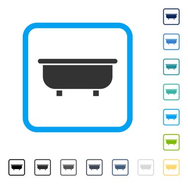 Küvet vektör simge çerçeveli