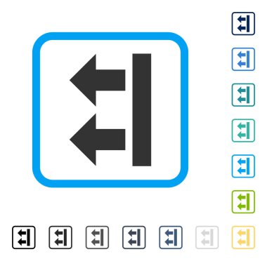 Sol çerçeveli vektör simge getir