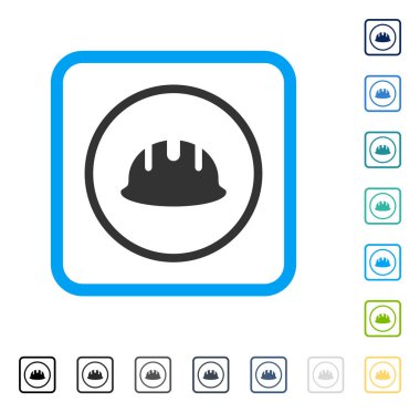 Vektör simgesini Oluşturucu Hardhat çerçeveli