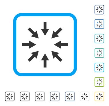 Kompakt okları vektör simge çerçeveli