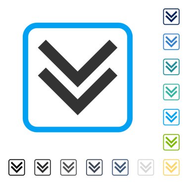 Çerçeveli vektör simgesi kaydır