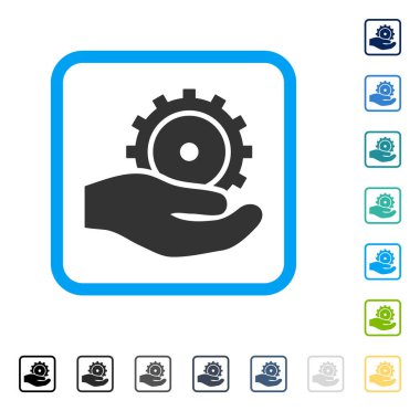 Vektör simgesi geliştirme hizmeti çerçeveli