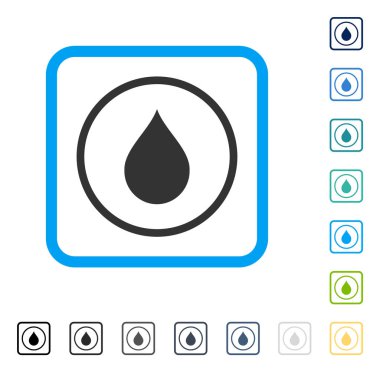 Çerçeveli vektör simge damla