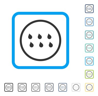 Damla vektör simge çerçeveli