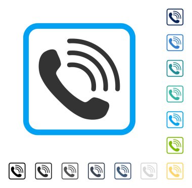 Telefon vektör simge çerçeveli