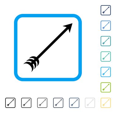 Ok vektör simge çerçeveli