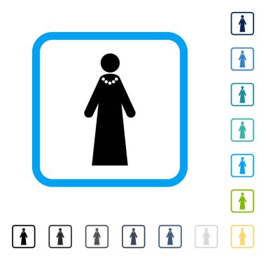 Gelin vektör simge çerçeveli