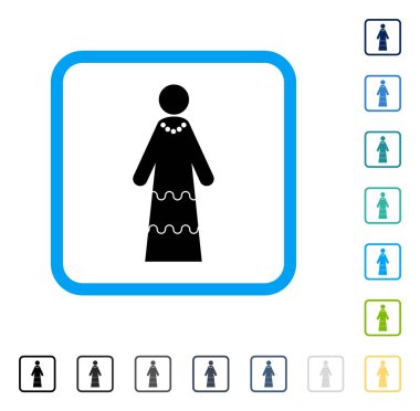 Gelin vektör simge çerçeveli