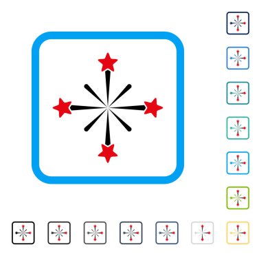 Fireworks vektör simge çerçeveli