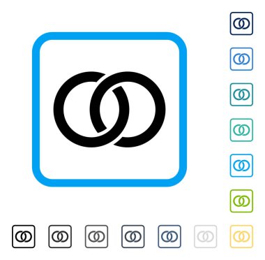 Vektör simgesi alyans çerçeveli