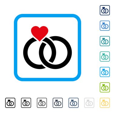 Vektör simgesi alyans çerçeveli