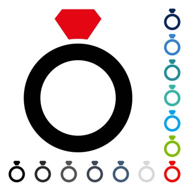 Elmas halka vektör simgesi