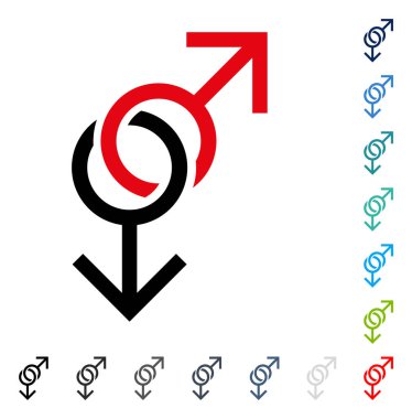 Eşcinsel aşk simge vektör simgesi