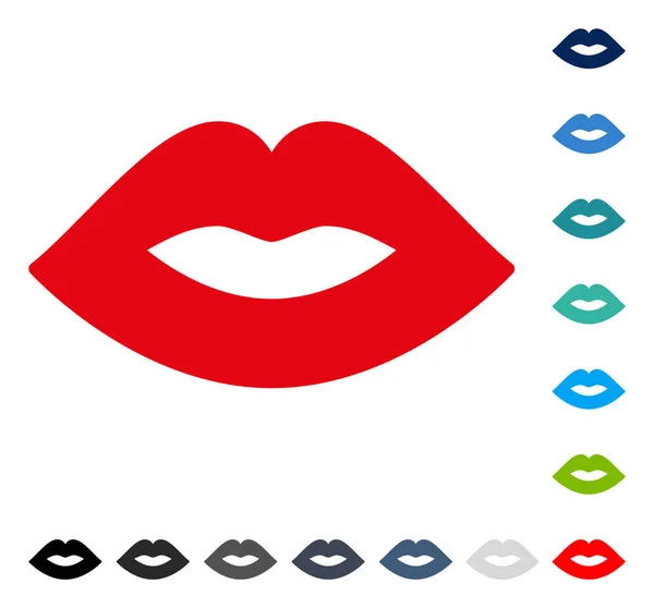 Lippen vector pictogram — Stockvector