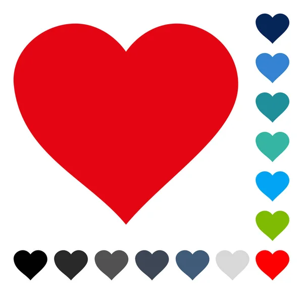 Valentine Heart Vector Icon — Stock Vector