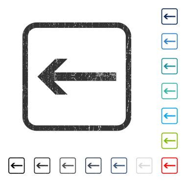 Ok sol simgesi kauçuk filigran