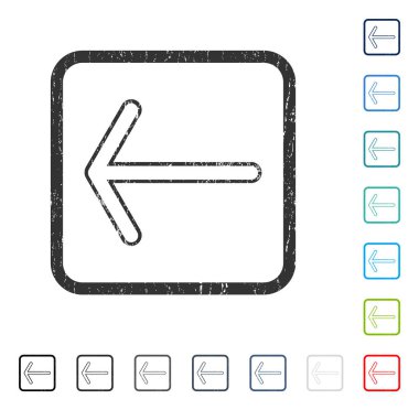 Ok sol simgesi kauçuk filigran