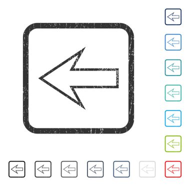Ok sol simgesi kauçuk filigran