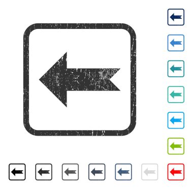 Ok sol simgesi kauçuk filigran