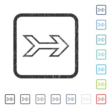 Ok sağ simge kauçuk filigran