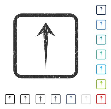 Simge kauçuk filigran yukarı ok