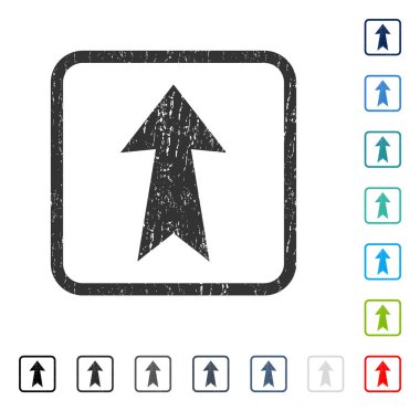 Simge kauçuk filigran yukarı ok