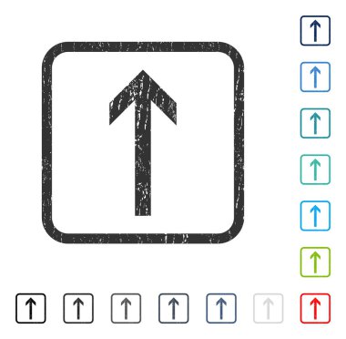 Simge kauçuk filigran yukarı ok