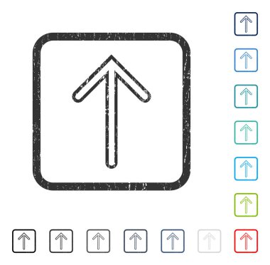 Simge kauçuk filigran yukarı ok