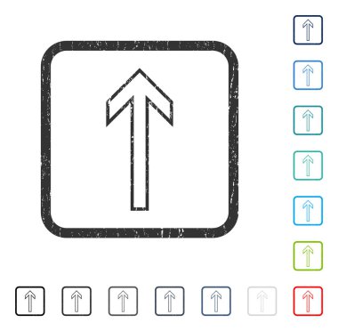 Simge kauçuk filigran yukarı ok