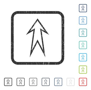 Simge kauçuk filigran yukarı ok