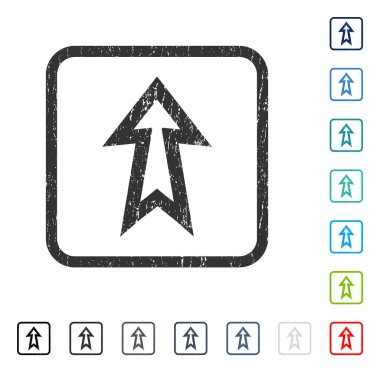 Simge kauçuk filigran yukarı ok