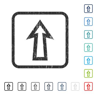 Simge kauçuk filigran yukarı ok