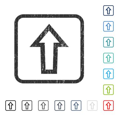 Simge kauçuk filigran yukarı ok