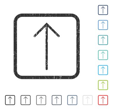 Simge kauçuk filigran yukarı ok